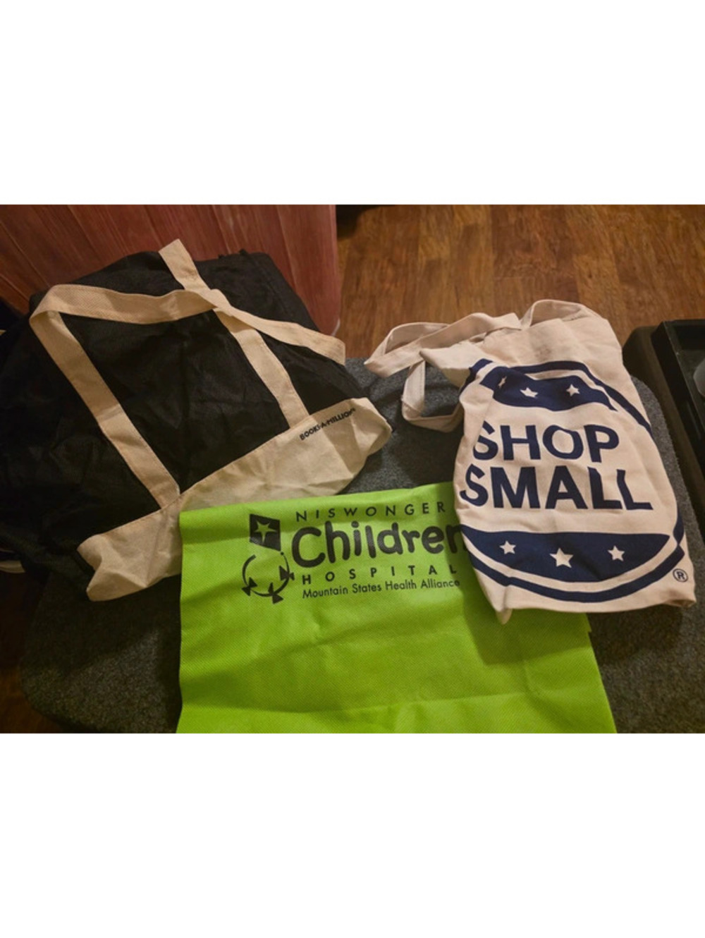 3 Tote Bags Rifle Paper Books-A-Million & Niswonger Hospital Shopper